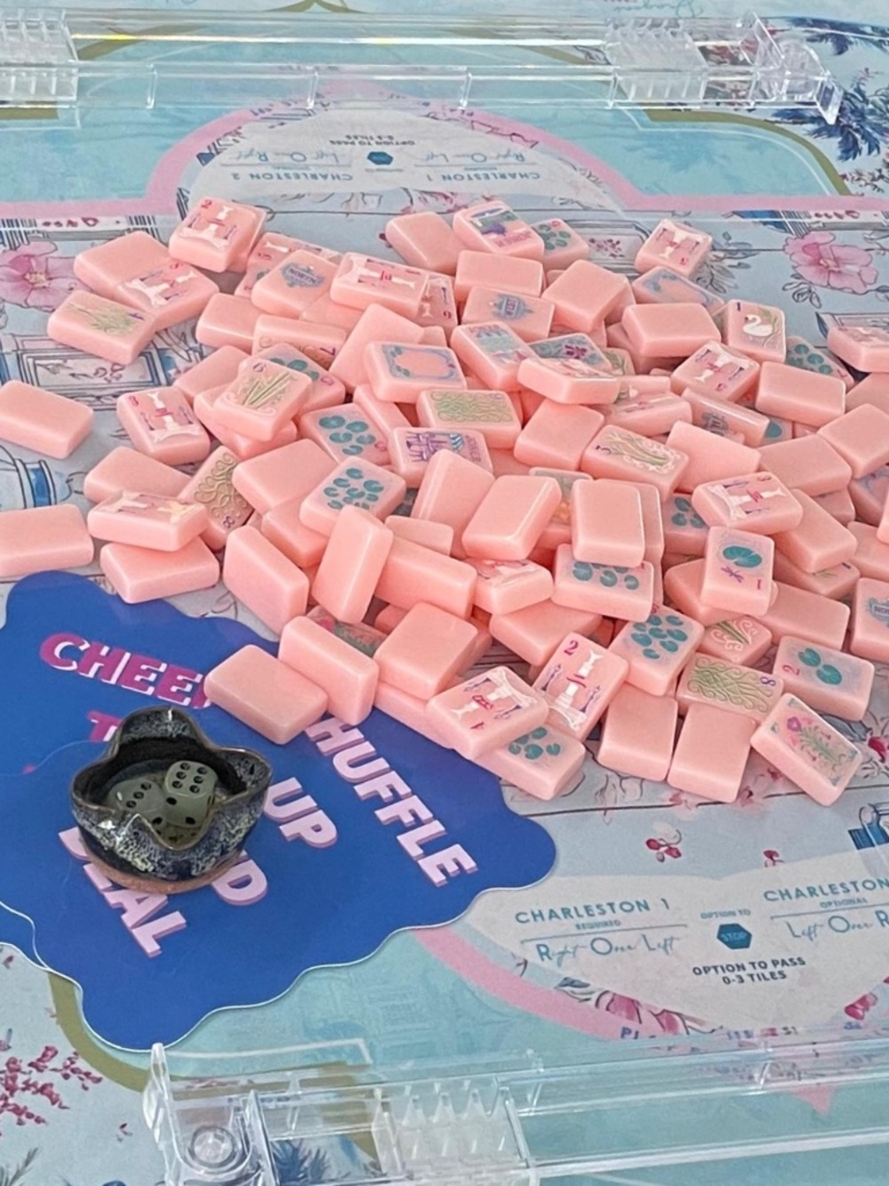 Parisian Pink Inspired Mahjong Tiles